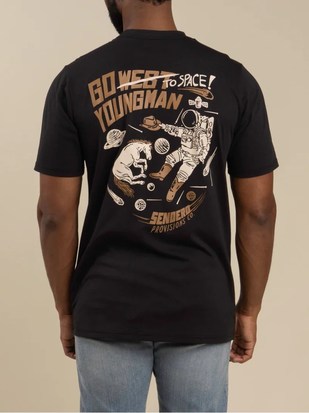Sendero Men’s To Space Western Short Sleeve T-Shirt